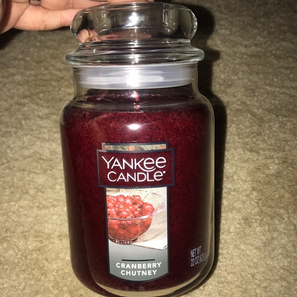 Yankee candle large jar Cranberry Chutney